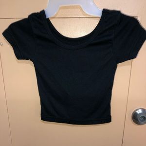 Black crop top